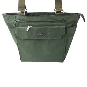 Baggallini Tote Bag Womens Large Green Organizer Shoulder Zip Travel Work Purse